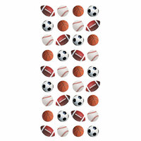 Paper House Productions - Puffy Stickers - Mini Mixed Sports Balls