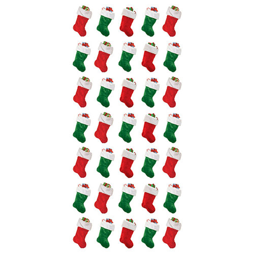 Paper House Productions - Puffy Stickers - Christmas Stockings