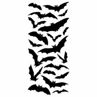 Paper House Productions - Sculpted - Puffy Stickers - Halloween Bats