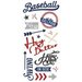 Paper House Productions - All Star Collection - Baseball - Puffy Stickers - Hey Batter