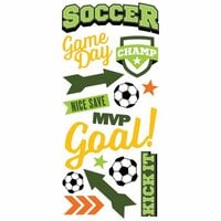 Paper House Productions - All Star Collection - Soccer - Puffy Stickers - Champ