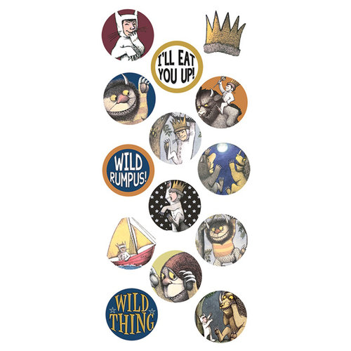 Paper House Productions - Where the Wild Things Are Collection - Puffy Stickers - Wild One