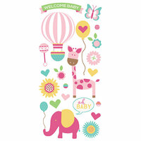 Paper House Productions - Hello Baby Girl Collection - Puffy Stickers