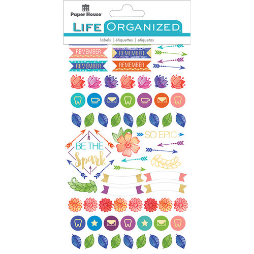 Paper House Productions - Cardstock Stickers - Planner - Live Bold