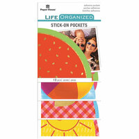 Paper House Productions - Life Organized Collection - Stick-On Pockets - Summer Fun