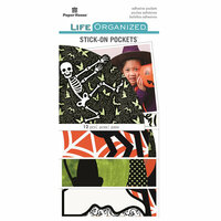 Paper House Productions - Life Organized Collection - Stick-On Pockets - Halloween