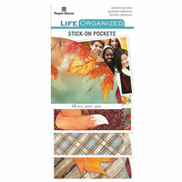 Paper House Productions - Life Organized Collection - Stick-On Pockets - Autumn Woods