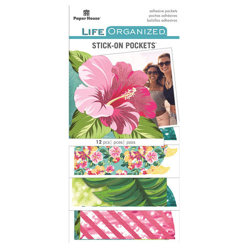 Paper House Productions - Life Organized Collection - Stick-On Pockets - Embrace Today