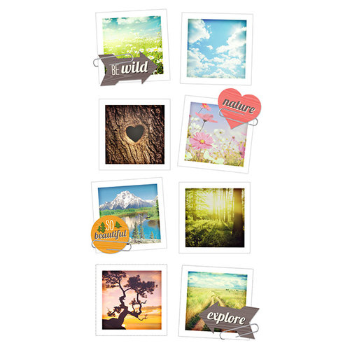 Paper House Productions - Snap Shots - Cardstock Stickers - Nature