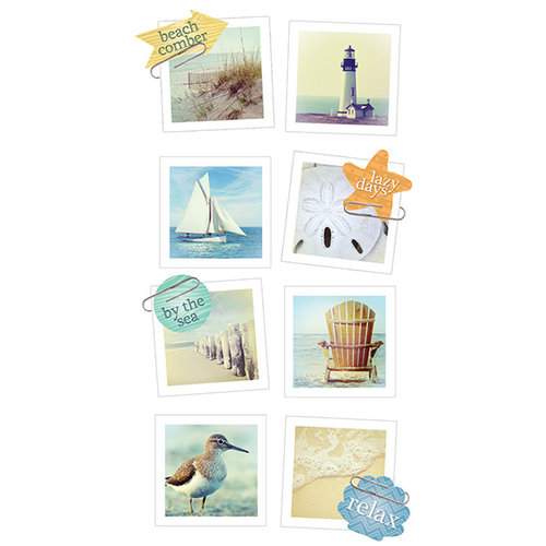 Paper House Productions - Snap Shots - Cardstock Stickers - At the Shore