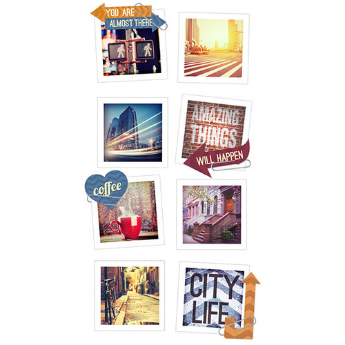 Paper House Productions - Snap Shots - Cardstock Stickers - Urban
