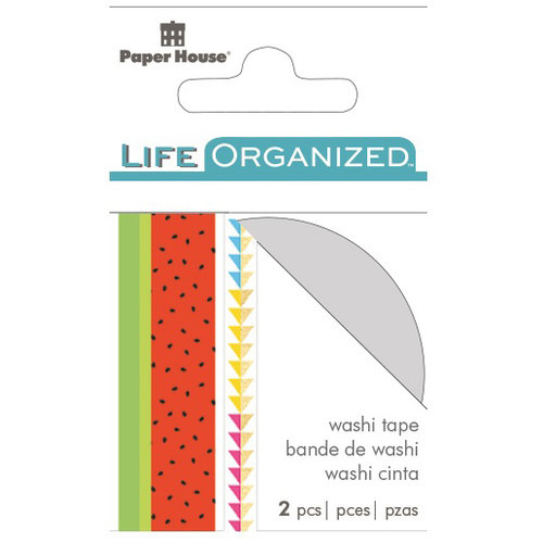 Paper House Productions - Life Organized Collection - Washi Stickers - Summer Fun with Foil Accents