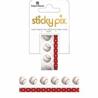 Paper House Productions - StickyPix - Washi Tape - Baseball with Foil Accents