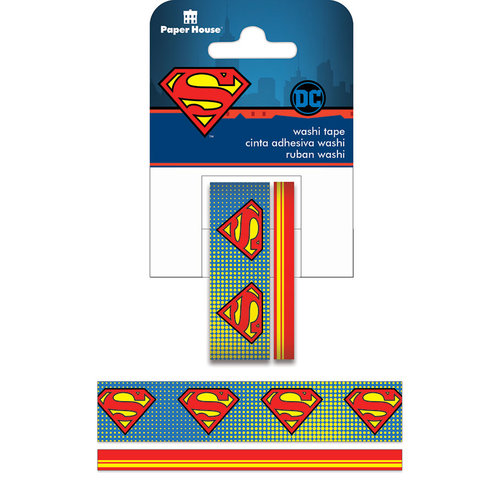 Paper House Productions - StickyPix - Washi Tape - Superman Logo with Foil Accents