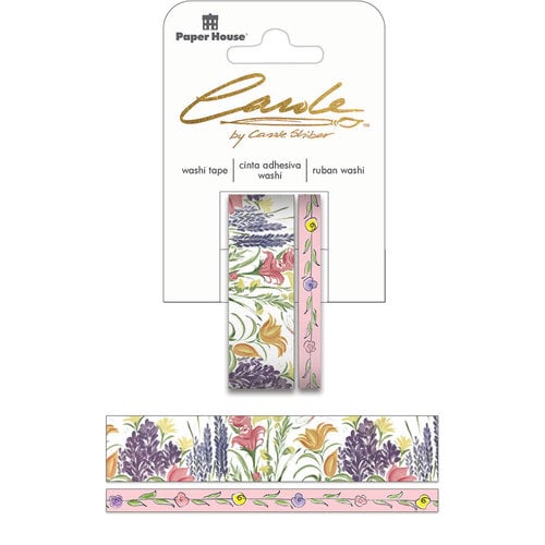 Paper House Productions - StickyPix - Washi Tape - Wildflowers with Foil Accents