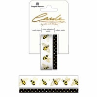 Paper House Productions - StickyPix - Washi Tape - Bees with Foil Accents