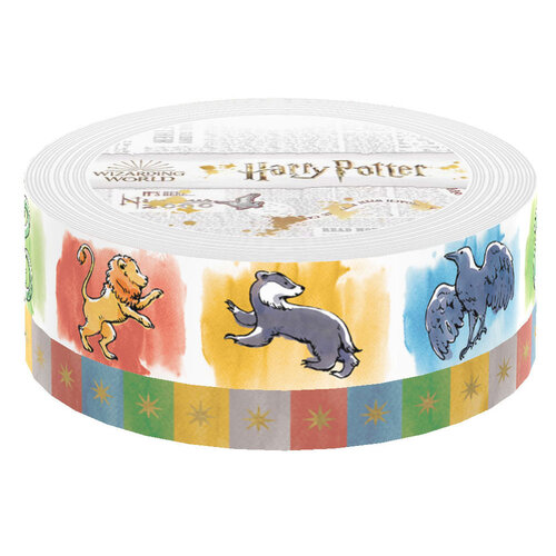 Paper House Productions Harry Potter Washi Tape Set - Watercolor Houses