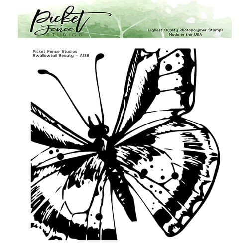 Picket Fence Studios - Clear Photopolymer Stamps - Swallowtail Beauty