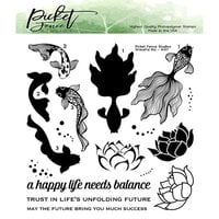 Picket Fence Studios - Clear Photopolymer Stamps - Graceful Koi