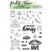 Picket Fence Studios - Clear Photopolymer Stamps - Wreath Building - Greetings from Our Hive