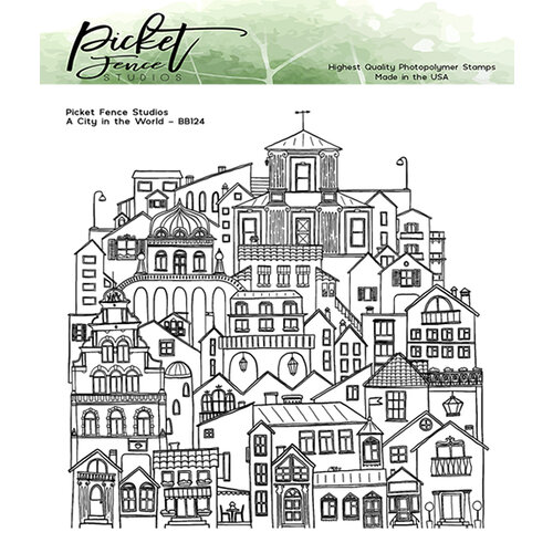 Picket Fence Studios - Clear Photopolymer Stamps - A City in the World