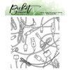 Picket Fence Studios - Clear Photopolymer Stamp - All Wired