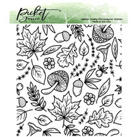 Picket Fence Studios - Clear Photopolymer Stamps - A Medley of Fall Collage