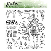 Picket Fence Studios - Clear Photopolymer Stamps - Play Is Good