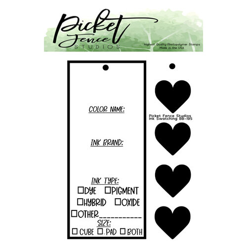 Picket Fence Studios - Clear Photopolymer Stamps - Ink Swatching
