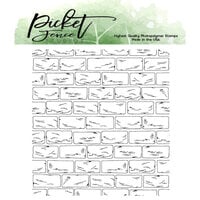 Picket Fence Studios - Clear Photopolymer Stamps - Scene Building - Brick Wall