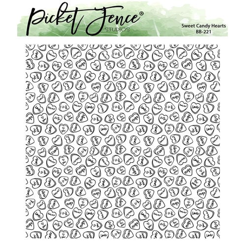 Picket Fence Studios - Clear Photopolymer Stamps - Sweet Candy Hearts