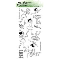 Picket Fence Studios - Clear Photopolymer Stamps - BFF Ballerina Friends