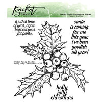 Picket Fence Studios - Clear Photopolymer Stamps - A Holly Jolly Christmas