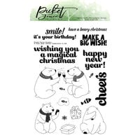 Picket Fence Studios - Christmas - Clear Photopolymer Stamps - A Polar Bear Winter Celebration