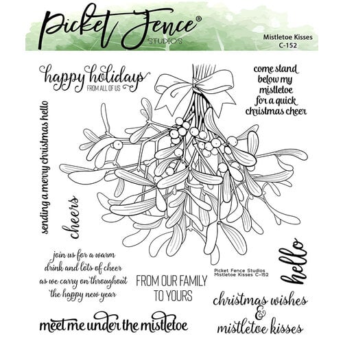 Picket Fence Studios - Clear Photopolymer Stamps - Mistletoe Kisses