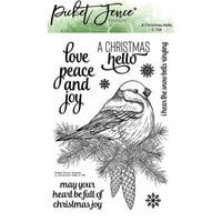 Picket Fence Studios - Clear Photopolymer Stamps - A Christmas Hello