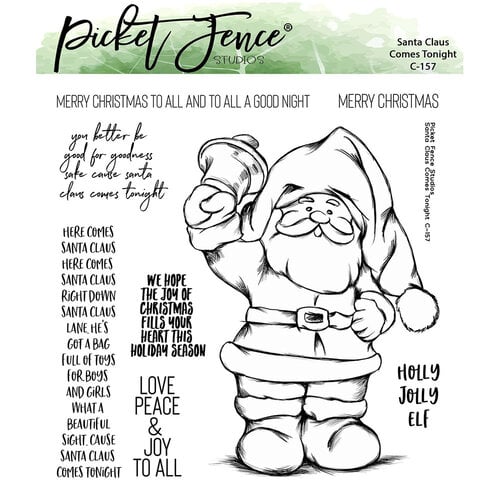 Picket Fence Studios - Clear Photopolymer Stamps - Santa Claus Comes Tonight