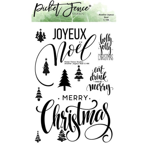 Picket Fence Studios - Clear Photopolymer Stamps - Another Joyeux Noel
