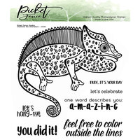 Picket Fence Studios - Clear Photopolymer Stamps - Charlotte The Chameleon