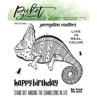 Picket Fence Studios - Clear Photopolymer Stamps - Charles The Chameleon