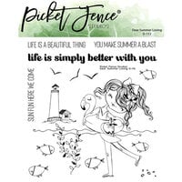 image of Picket Fence Studios - Clear Photopolymer Stamps - Dear Summer Loving