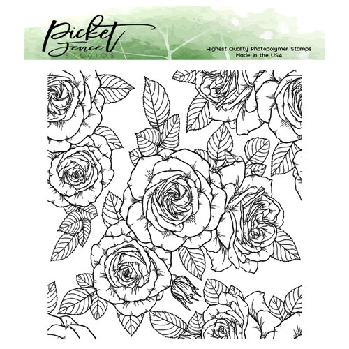 Picket Fence Studios - Clear Photopolymer Stamps - Roses For All Seasons
