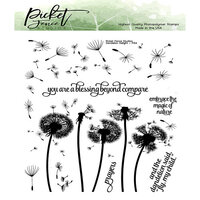 Picket Fence Studios - Clear Photopolymer Stamps - Dandelions Delight