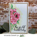 Picket Fence Studios - Clear Photopolymer Stamps - Watercolor Roses