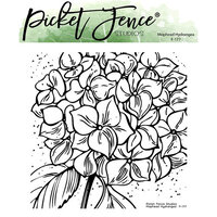 Picket Fence Studios - Clear Photopolymer Stamps - Mophead Hydrangea