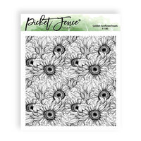 Picket Fence Studios - Clear Photopolymer Stamps - Golden Sunflower Flowerheads