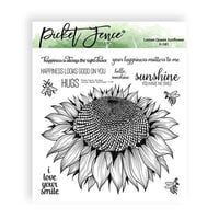 Picket Fence Studios - Clear Photopolymer Stamps - Lemon Queen Sunflower
