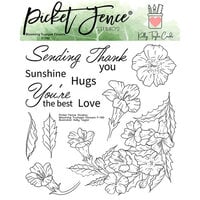 Picket Fence Studios - Clear Photopolymer Stamps - Blooming Trumpet Flowers