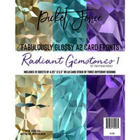 Picket Fence Studios - Fabulously Glossy - A2 Card Fronts - Radiant Gemstones 01