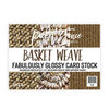 Picket Fence Studios - Fabulously Glossy - Card Stock - Basket Weave